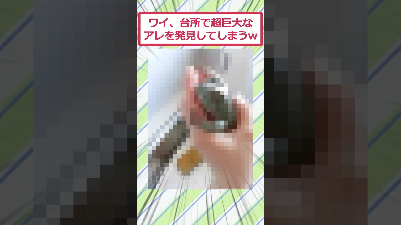 ワイ、台所で超巨大なアレを発見してしまうww #2ch面白いスレ #2ch #5ch #shorts