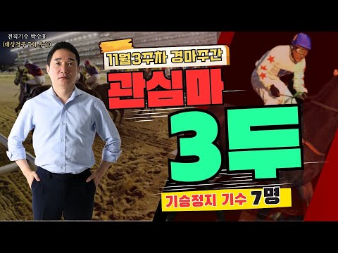 11/15-16-박수홍-Best-3두-] 기승 정지만 7명의 기수!! 반사이익 노릴 기수는