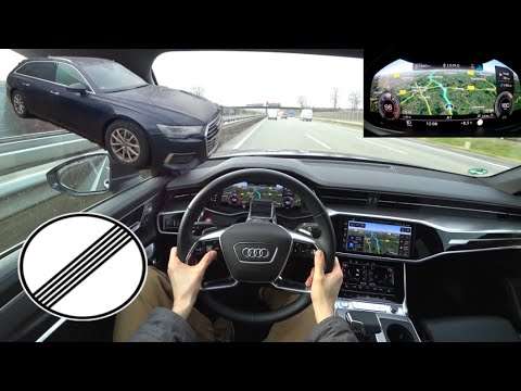 2019 Audi A6 Avant 50TDI 4K POV DRIVE | Top Speed German Autobahn
