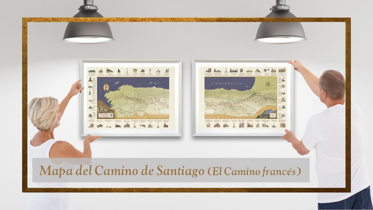 Mapa del Camino de Santiago  (El Camino Francés)