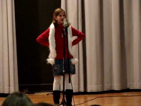 10 yr old Allie sings I Want A Hippopotamus for Christmas by Gayla Peevey