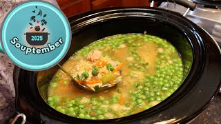 Slow Cooker Lemon Chicken Orzo Soup: Healthy & Budget Friendly