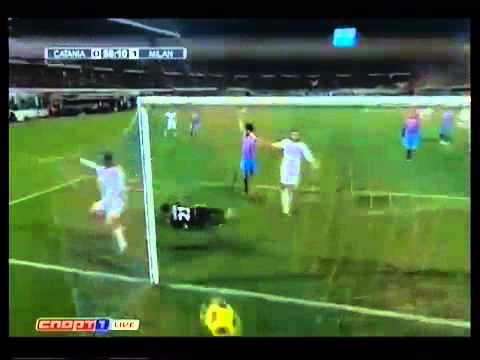 Catania vs AC Milan 0-2 - All Goals & Full Match Highlights - ROBINHO GOAL - [29-01-2011]