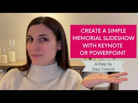 Create a Memorial Slideshow