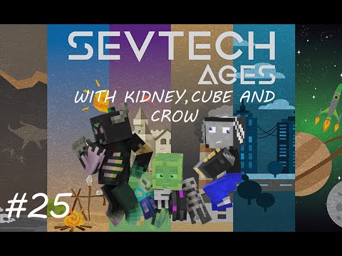 Buffalo Totem Tunes! Sevtech Ages Ep. 25 W/ Kidney, Cube, and Crow! -Minecraft Modded Survival