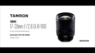 Video 3 of Product Tamron 17-28mm F/2.8 Di III RXD Full-Frame Lens (2019)