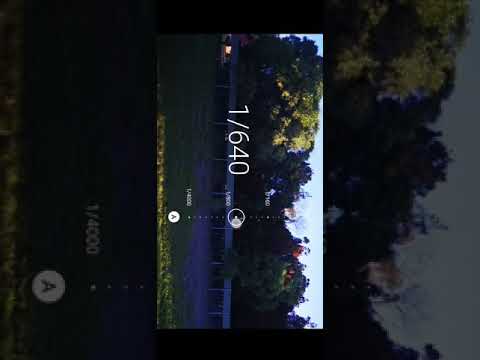 Changing shutter speed during recording on a Huawei p30 pro