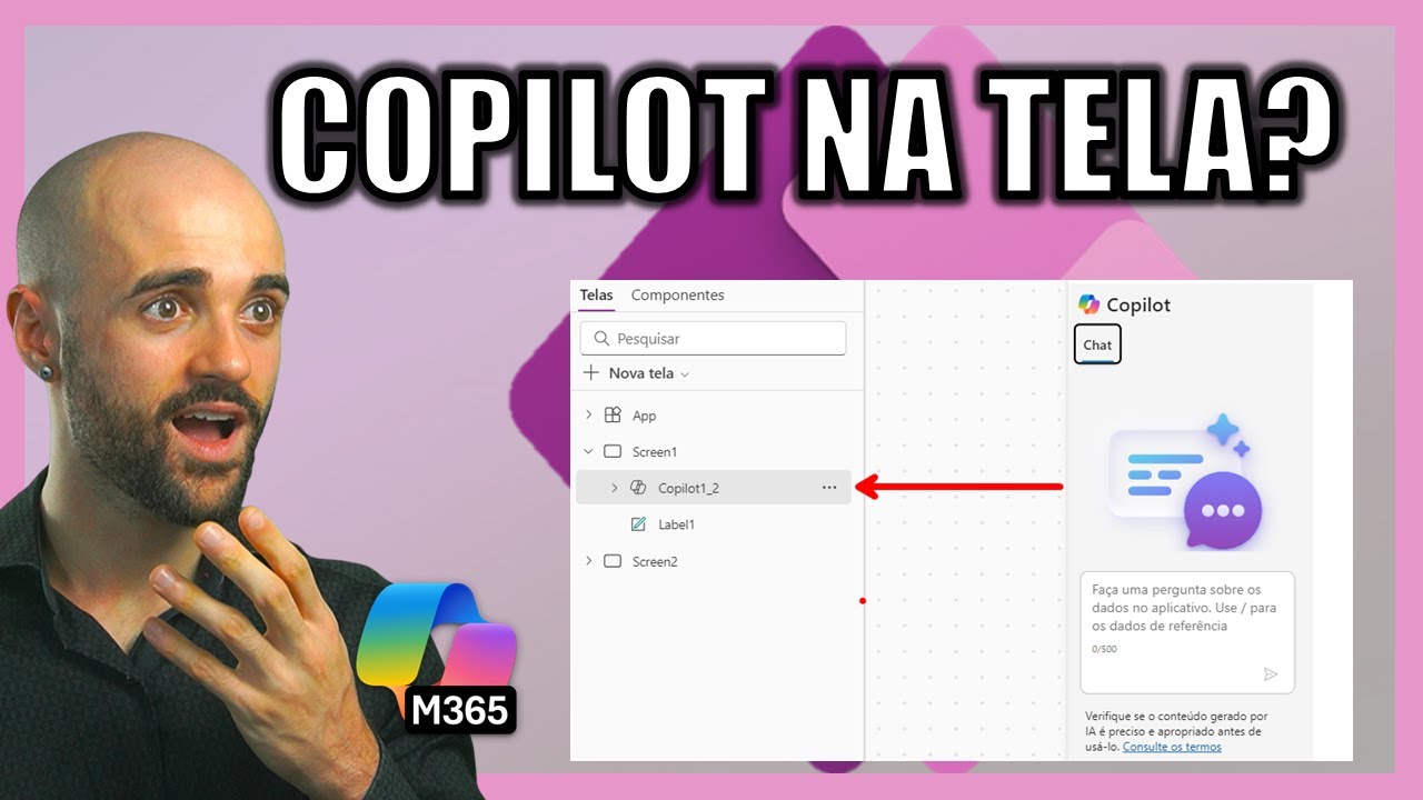 Copilot DENTRO da Tela do Power Apps Canvas (Preview, Chat e Limitações)