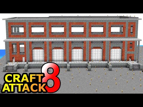 Die erste FABRIK wird gebaut! LKW Lade-Rampen & mehr! - Minecraft Craft Attack 8 #48