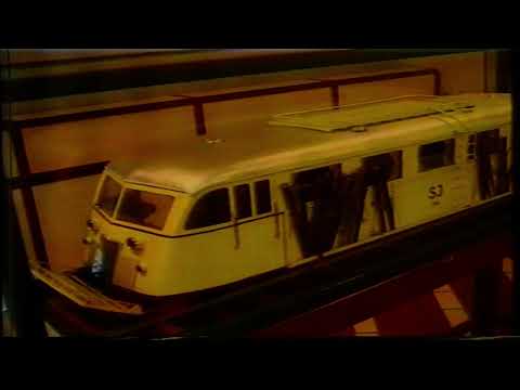 Swedish Railway Museum, Järnvägsmuseum), Gävle. Footage from 1995.
