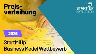 StartMiUp Business Model Wettbewerb 2026 - Preisverleihung