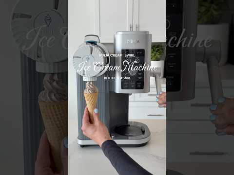 Soft serve ice cream machine set up and restock🍦ninja creami swirl #ninjacreami #restockasmr