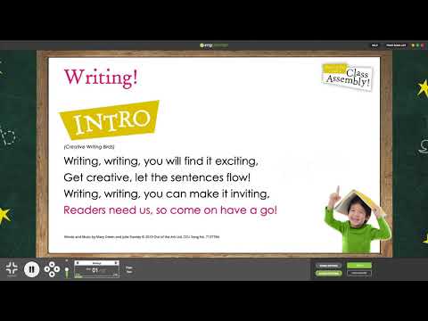 Literacy (Class Assembly) Song Compilation by Out of the Ark Music (Words on Screen Lyric Video)