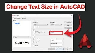 How to change text size in AutoCAD drawings