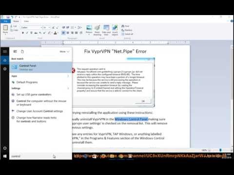 How to Fix VyprVPN Net.Pipe Error in Windows? Video