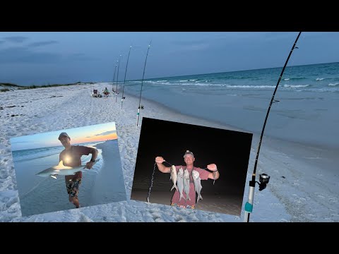 Florida Surf Fishing @ Sunset is always full of action