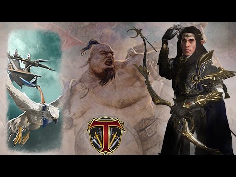 The Shadow Kings Faces THE MAW! Ogre Kingdoms vs High Elves - Total War Warhammer 3