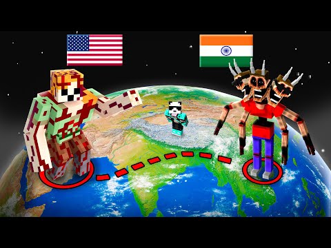 I Created a WORLD WAR of SCARY MOBS in Minecraft!