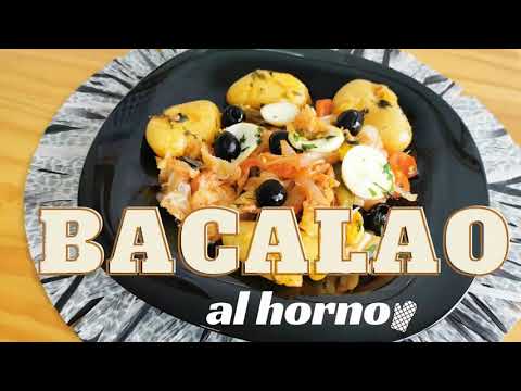 🐟BACALAO al HORNO a la PORTUGUESA con  PATATAS al  PUÑETAZO 🤣Como hacer bacalao a la portuguesa 2022
