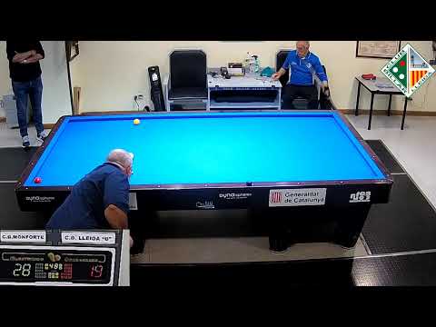 LLIGA CATALANA 3BANDES 3aDIV - CB LLEIDA "B" vs MONFORTE "B"