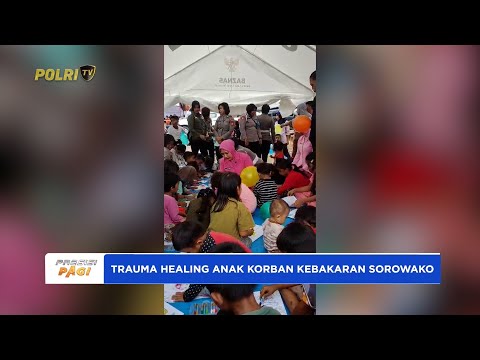 POLRES LUWU TIMUR GELAR TRAUMA HEALING BAGI ANAK KORBAN KEBAKARAN