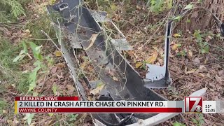 Two killed in crash after chase in Wayne County