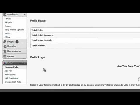 Como hacer encuestas en Wordpress con WP Polls