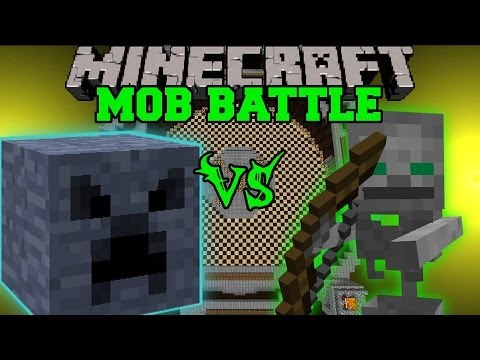 EPIC MEGA BLOCK FIGHT! Minecraft Mob Battles