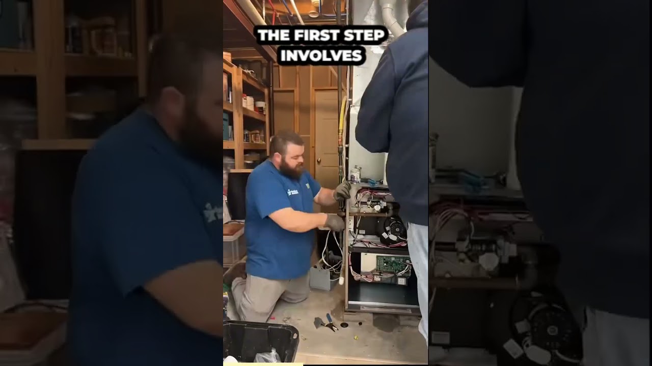 WATCH HOW THE PRO’S INSTALL A NEW FURNACE #hvac #hvacr #heating #cooling #rochester #AC #furnace