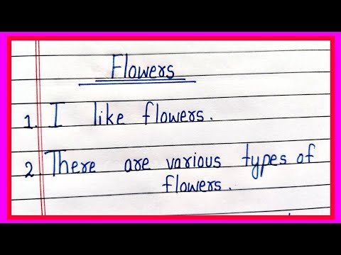 5 lines on flowers 🌺 in english/Essay on flowers in english
