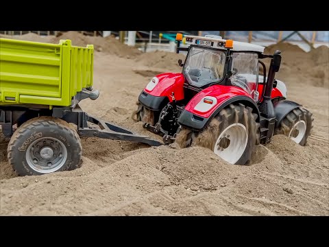 RC TRACTORS COLLECTION! JOHN DEERE, NEW HOLLAND, CASE, FENDT - FARMING AND WORK