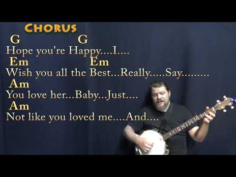 happier (Olivia Rodrigo) Banjo Cover Lesson in G with Chords/Lyrics