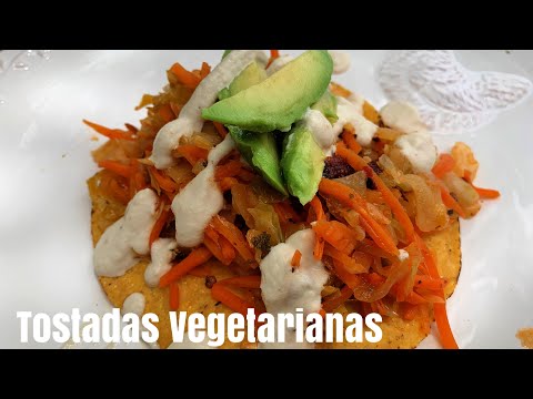 Tostadas Vegetarianas facilísimas y deliciosas|MARILYN MILES
