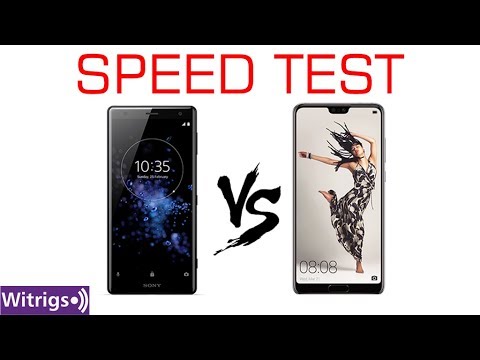 Huawei P20 Pro and Sony Xperia XZ2 Speed Test