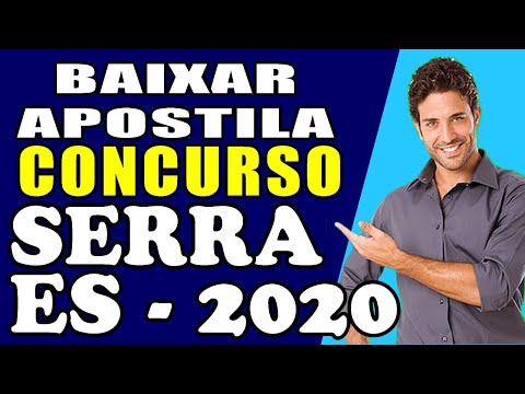 BAIXAR APOSTILA CONCURSO PREFEITURA DE SERRA ES 2020