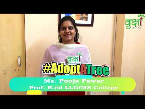 Ms. Pooja Pawar | Prof. | LLDIMS | IP University #AdoptATreeChallenge