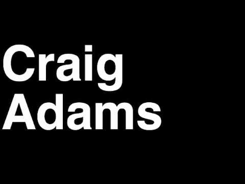 How to Pronounce Craig Adams Winnipeg Jets NHL Hockey Player Runforthecube