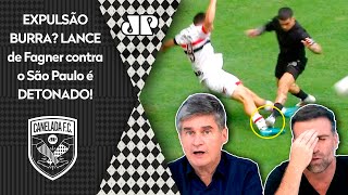 ‘É burro: cara, é surreal como o Fagner…’; expulsão e pênalti em São Paulo x Corinthians revoltam