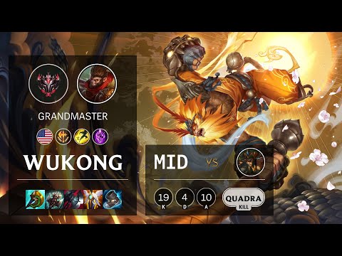 Wukong Mid vs Cassiopeia - NA Grandmaster Patch 11.14