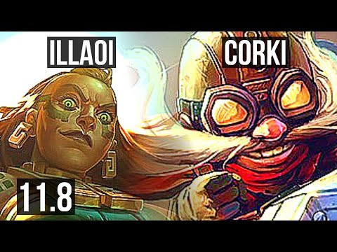 ILLAOI vs CORKI (TOP) | 4/0/3, 1.2M mastery | KR Diamond | v11.8