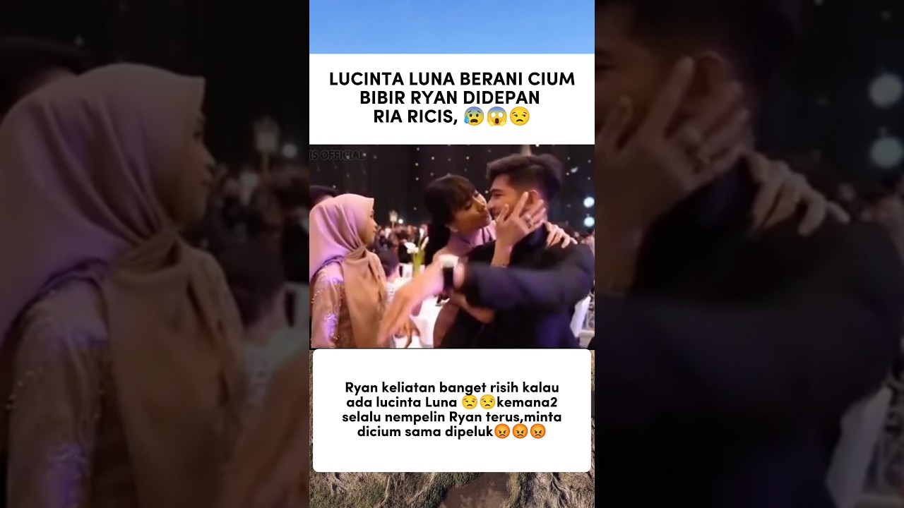 lucinta Luna mau cium Abang ryan #lucintaluna #teukuryan #riaricis #trendingshorts #youtubeshort