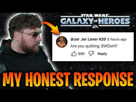 "Are You Quitting SWGoH?" - My Honest Response + How to Enjoy SWGoH More - New Game I'm Playing