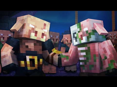 SPAWNER - Piglin Life 05 - Brute And Zombified | Minecraft Animation