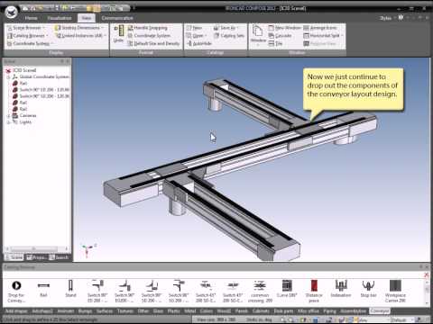 Conveyor SmartAssembly in IRONCAD Compose