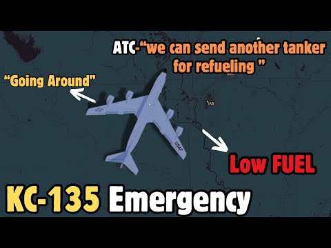 KC-135R dangerously Low on Fuel after Multiple Diversions