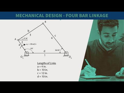 FE Exam Review - FE Mechanical - Four Bar Linkage - Kinematics - Part 1