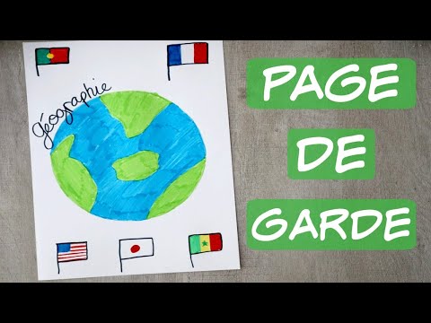 Page de garde GEOGRAPHIE ! Décore ton cahier