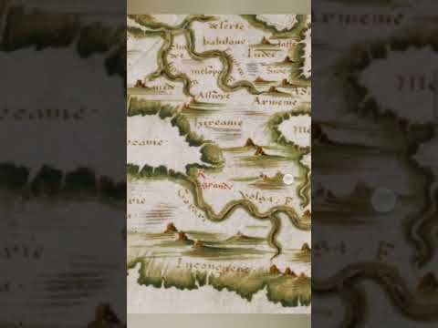 Карта -  Планисфера, 1566 г. #Армения и #Азербайджан.