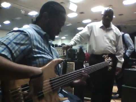 Dwayne "DW"  Wright and Thurman "Peanut" Woods on bass