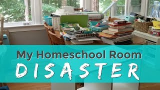 Organizing My Messy Homeschool Room